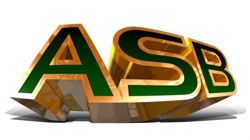 logo design and 3D logo created for asb. printed materials: banners.
