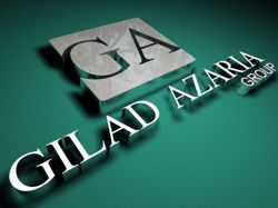 ga gilad azaria group 3d logo design.