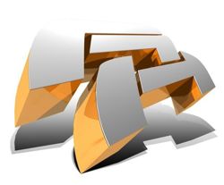 3d logo created for ride hard, a clothing company. hang tags were also printed.
